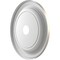Ekena Millwork PVC Medallion (Canopies up to 13 1/2"), 22"OD x 3 1/2"ID x 1 1/2"P, Metallic Silver Metallic CMP22TRCSV - alternate 3